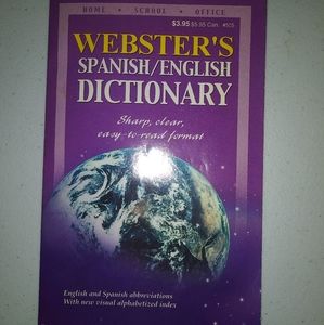 Websters Spanish/English dictionary